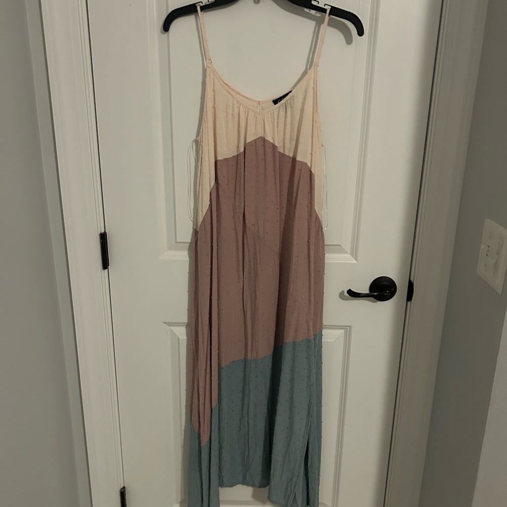 Colorblock Maxi Dress